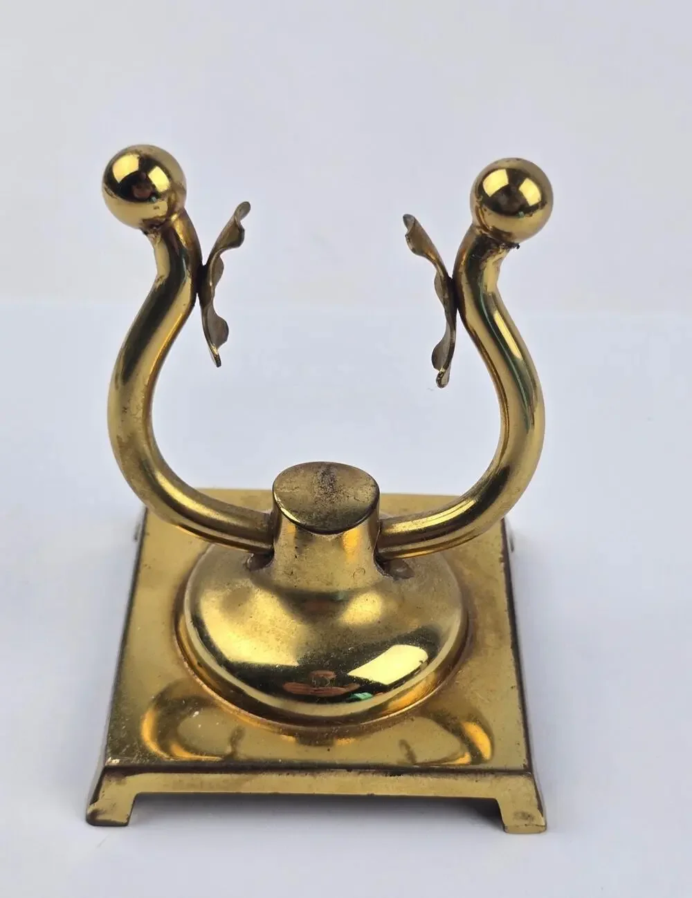 Solid brass Yoke Pocket Watch holder Harp Shaped Holds most sizes